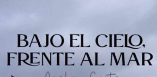 bajo el cielo frente al mar