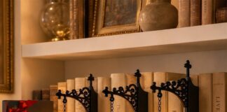 Linternas de biblioteca decorativas para estantería con luz LED cálida